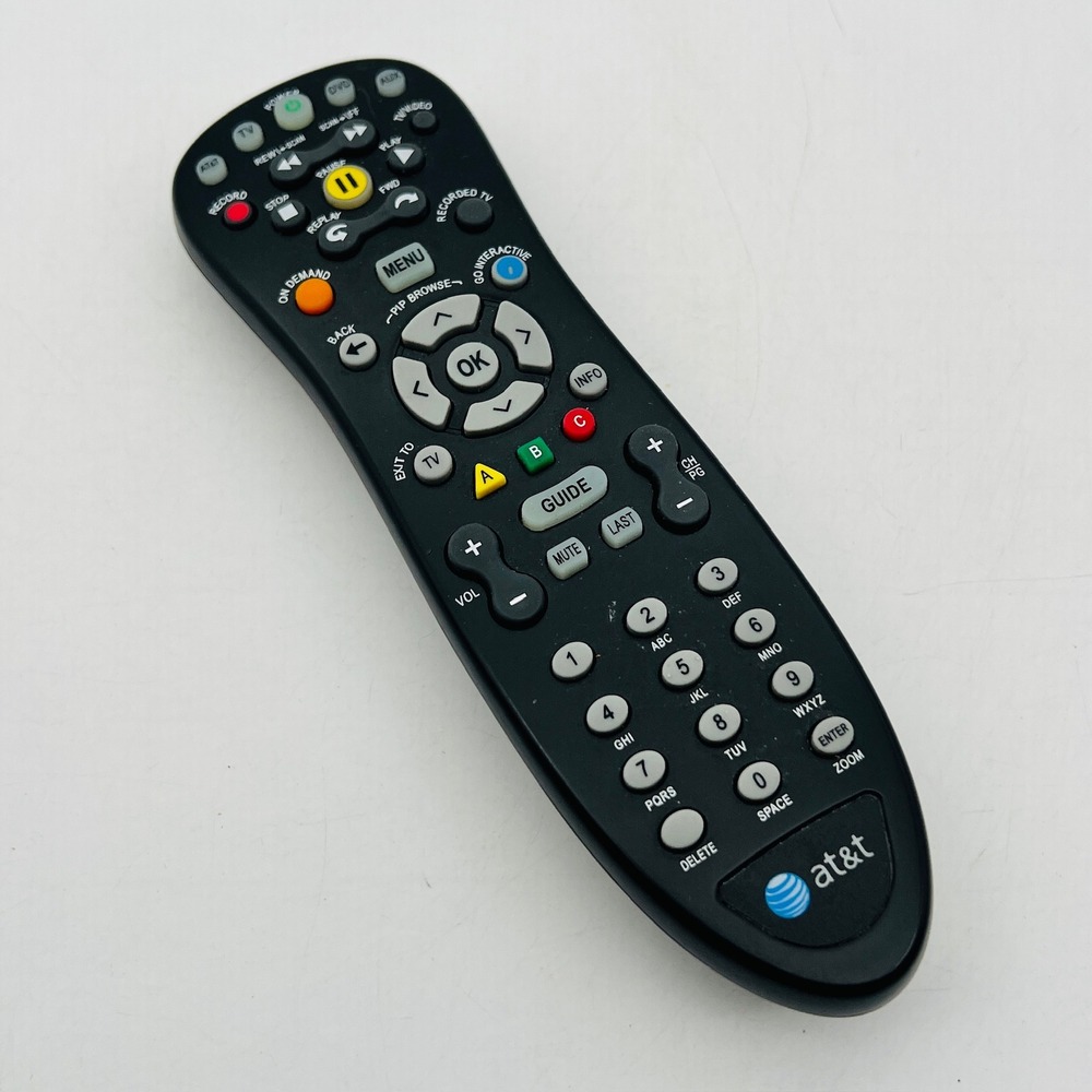 AT&T U-verse S10-S4 Universal Remote Control Black Handheld UG-R#0713